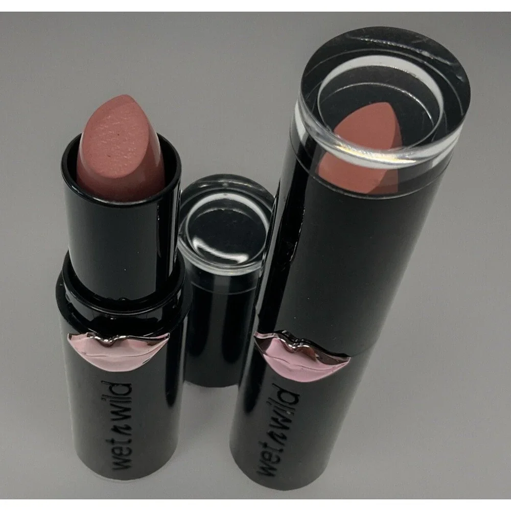 Wet n Wild MegaLast Matte Lipstick Bare It All Skin Ny Dipping 0.11 oz Lot of 2
